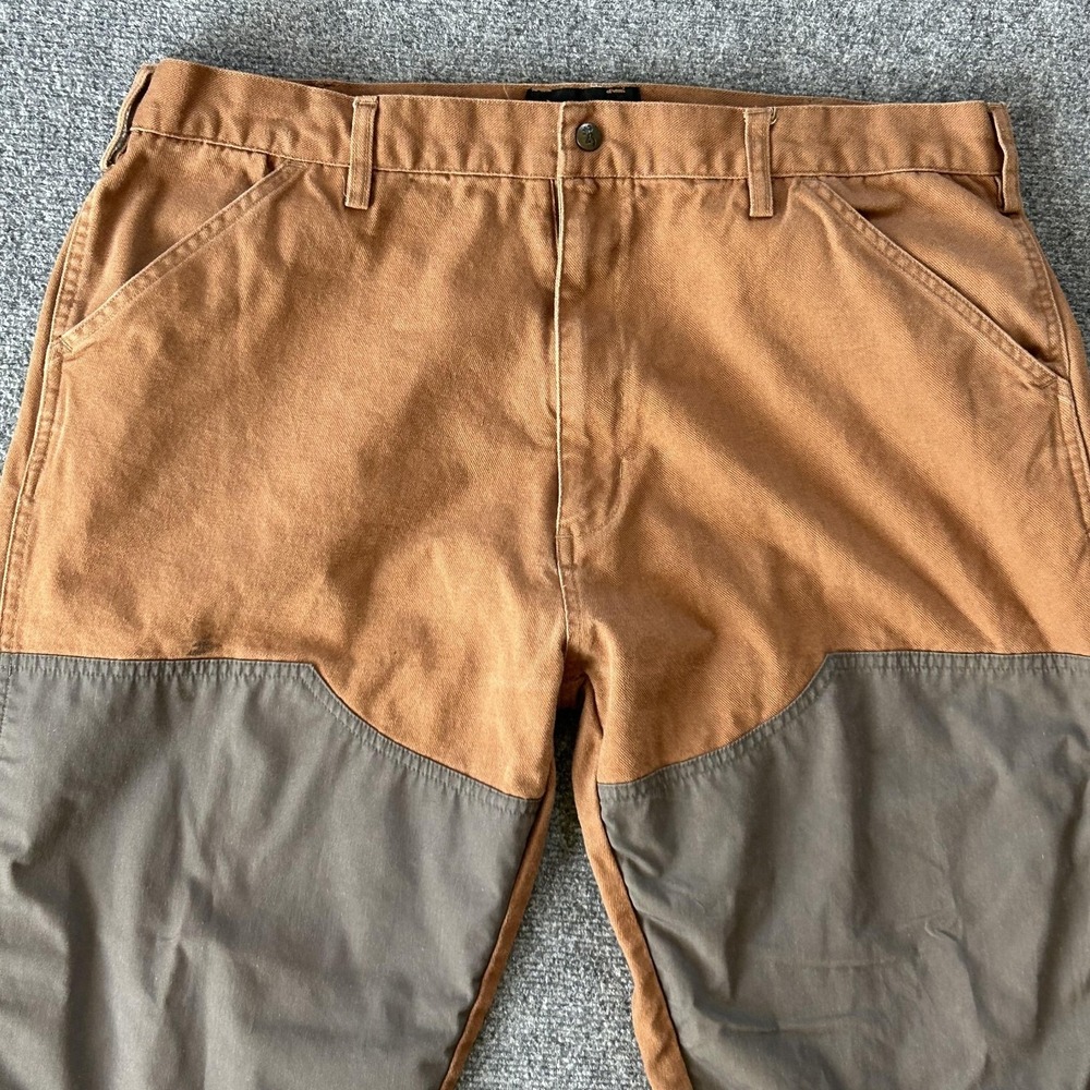 Browning Pants Mens 40x32 Brown‎ Canvas Brush Upland Hunting Pheasants Forever - Picture 5 of 11